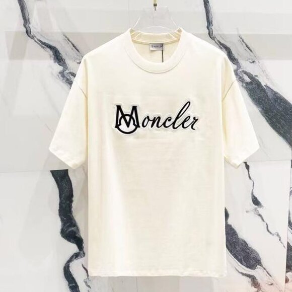 Moncler  white short sleeve Tee - Picture 1 of 8